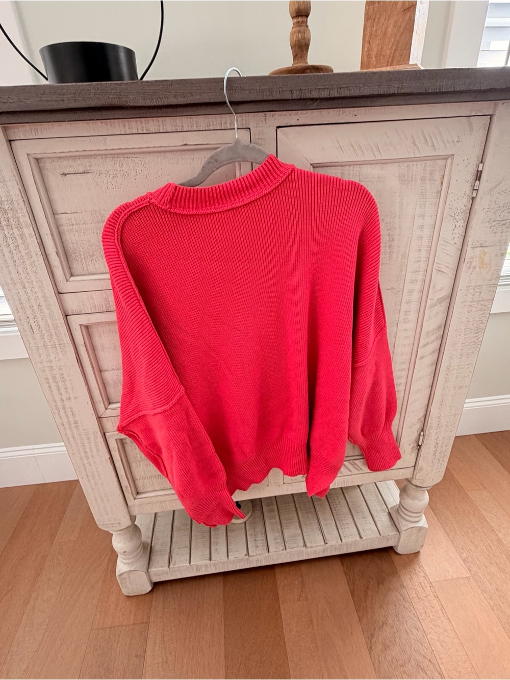 Free People Classic Women's Pink Crewneck Sweater